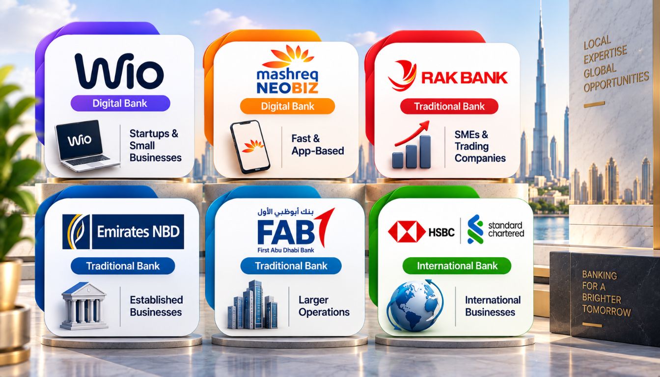 Best Banks for UAE Free Zone Companies