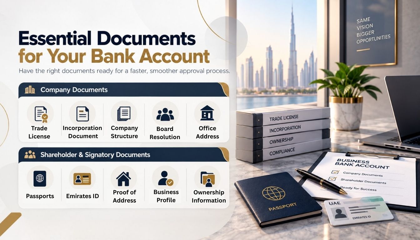 Important Documents for bank account opening